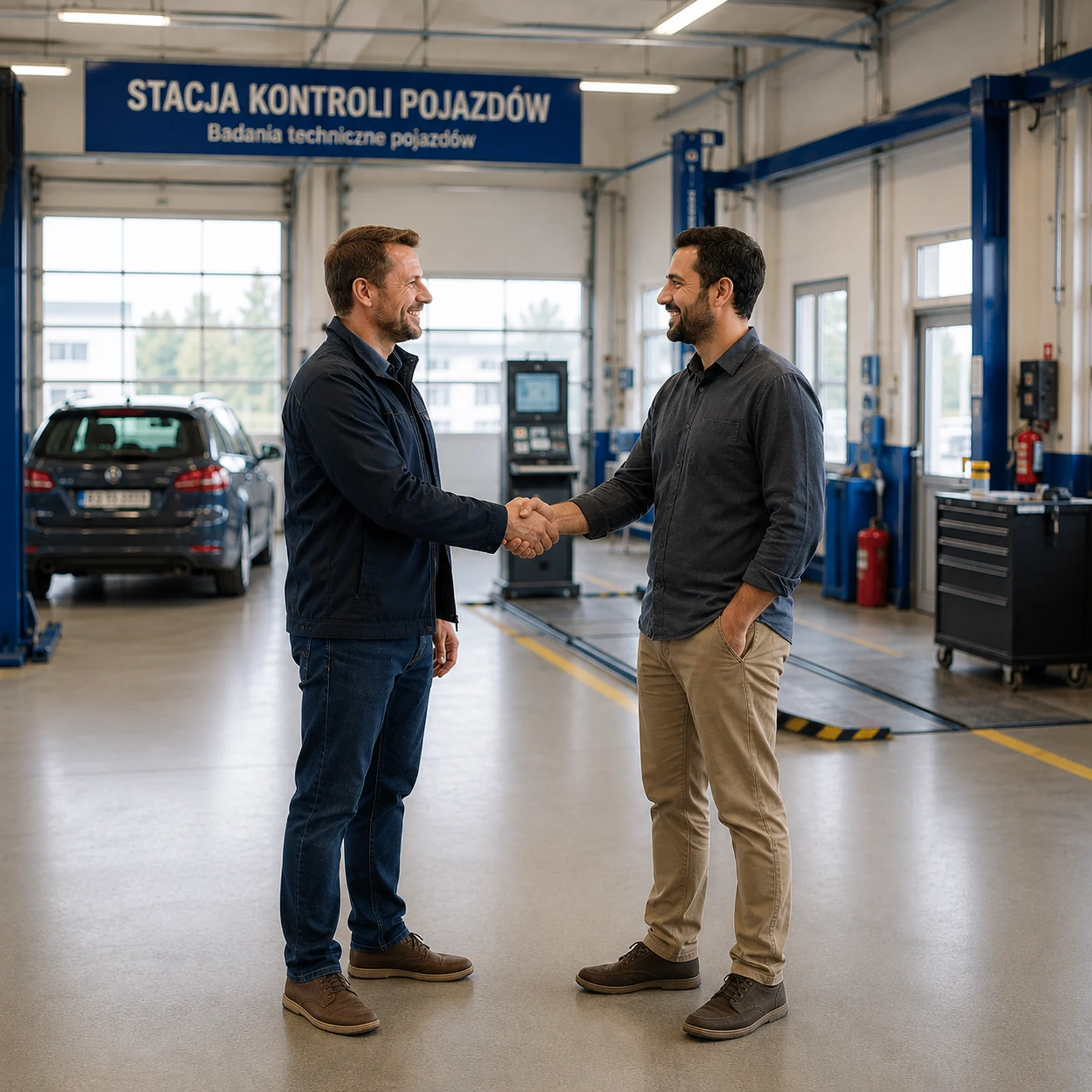 Rozmowa partnerów podczas obsługi zlecenia